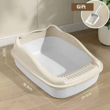 Semi-Closed Litter Box for Pets