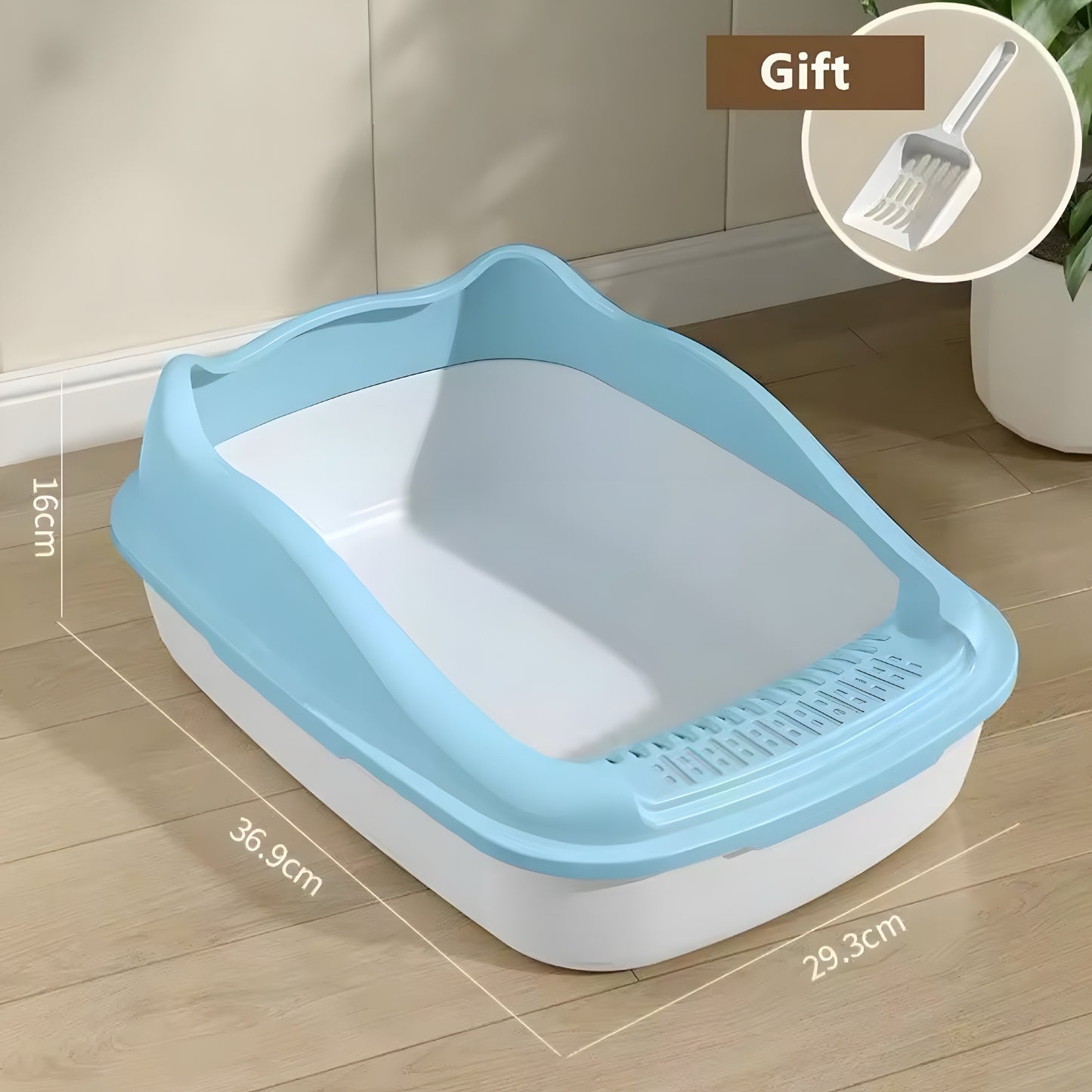 Semi-Closed Litter Box for Pets