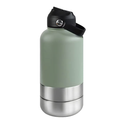 3-in-1 Stainless Steel Dog Water Bottle